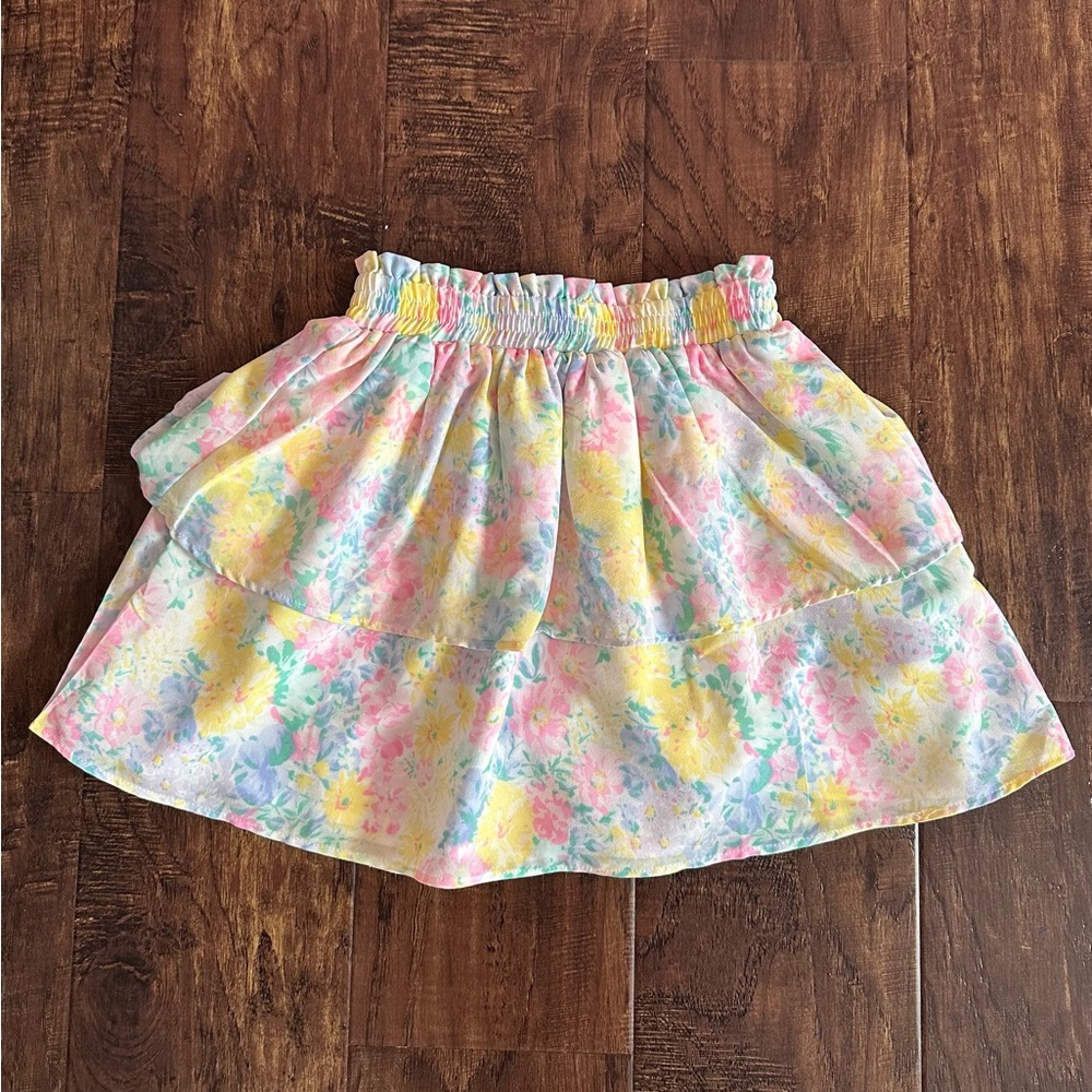 Janie and jack Floral Pastel Skirt size 7